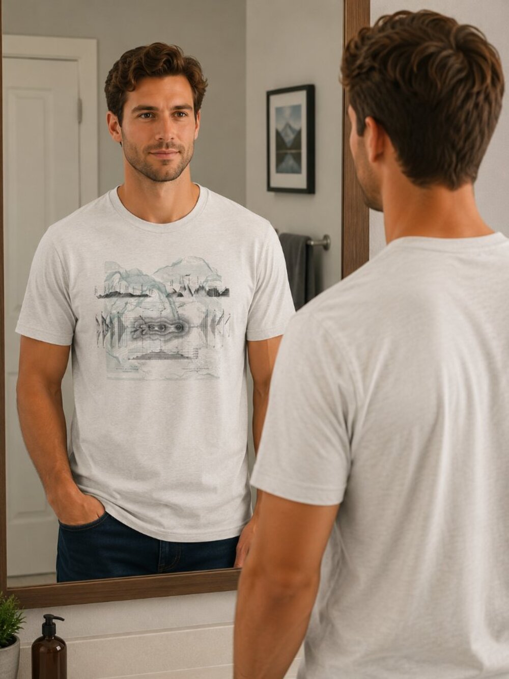 Men's Mountain Cartography T-Shirt